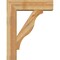 Ekena Millwork Funston Block Rough Sawn Bracket w/ Offset Brace, Western Red Cedar, 8"W x 28"D x 36"H BKT0806X28X36FST05RWR - alternate 4